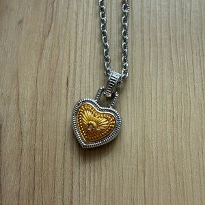 Diamond International Heart Pendant Necklace